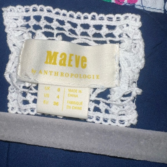 Anthropologie Maeve Botanica Floral Faux Wrap Dress Size 4 GUC - Picture 5 of 7